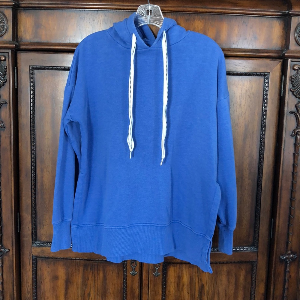 Aerie Blue Oversized Hoodie Sweatshirt Size XS